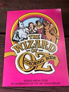 The Wizard of Oz Coloring Book - Rare Vintage 50th anniversary edition